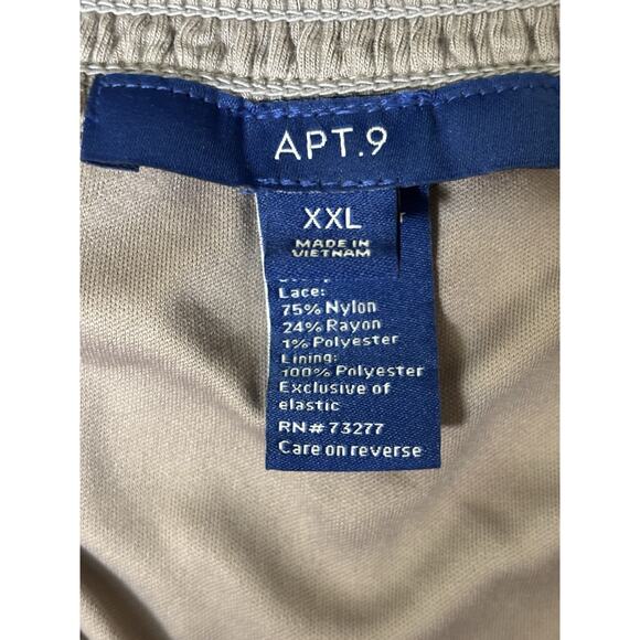 Apt 9 Pull On Gray Lined Boho Skirt Lace Detail XXL - Picture 4 of 6